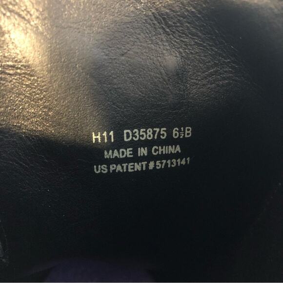 Cole Haan Nike Air Leora black leather moto boot size 6.5 - Picture 9 of 12